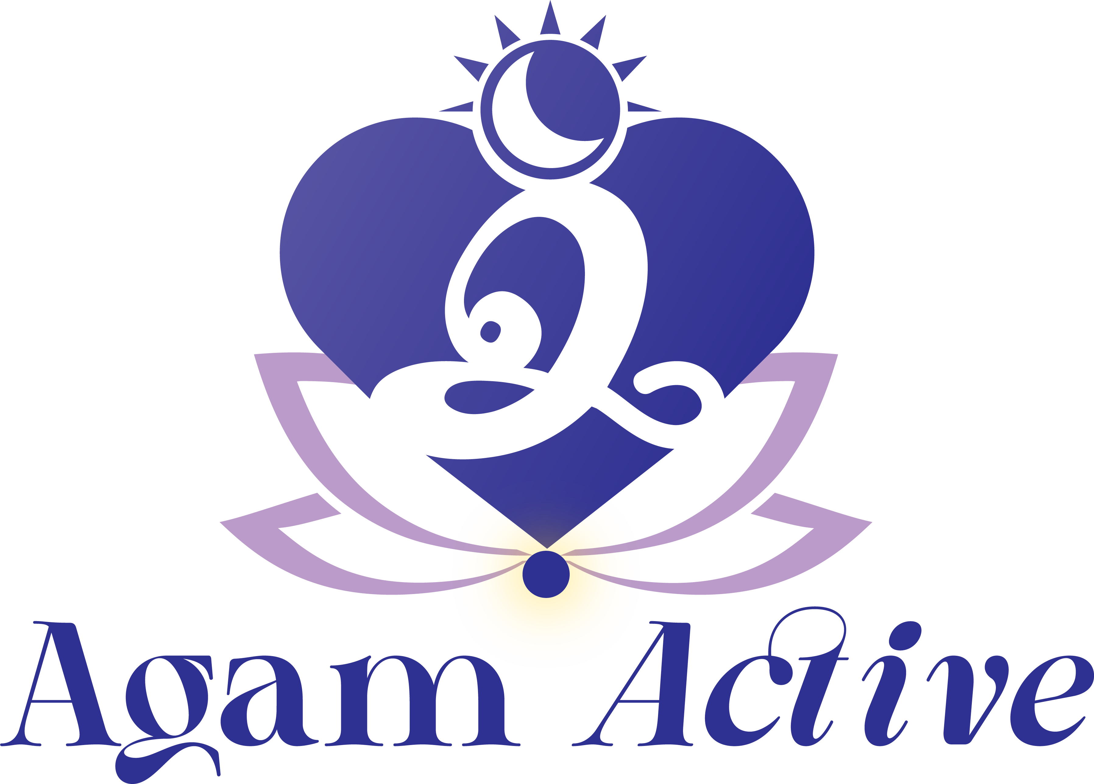 Logo for a Yoga and Meditation Brand called Agam Active